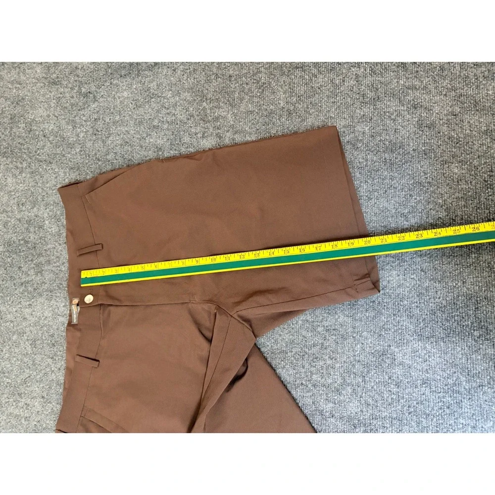 Peter Millar Crown Sport Mens 36 Brown Performance Golf Shorts Wicking Polyester